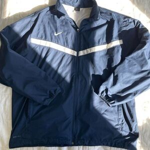 Nike Navy Blue Dri-Fit Windbreaker Jacket - XXL